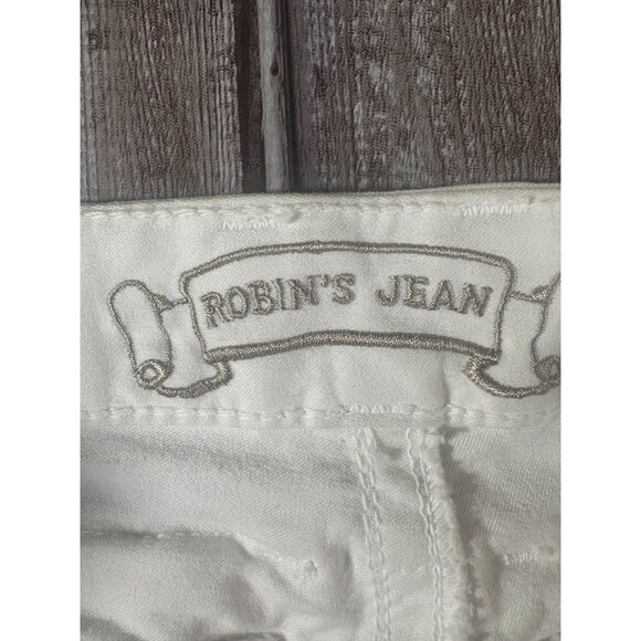 ROBINS military cargo pant sz 38 white w black diamond aurum crystals NWOT $349 - Picture 8 of 9